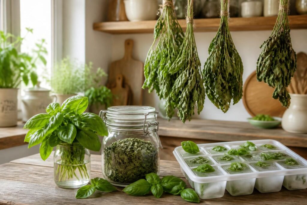découvrez nos astuces pour conserver le basilic frais tout l'hiver et profiter de son arôme en cuisine même hors saison.