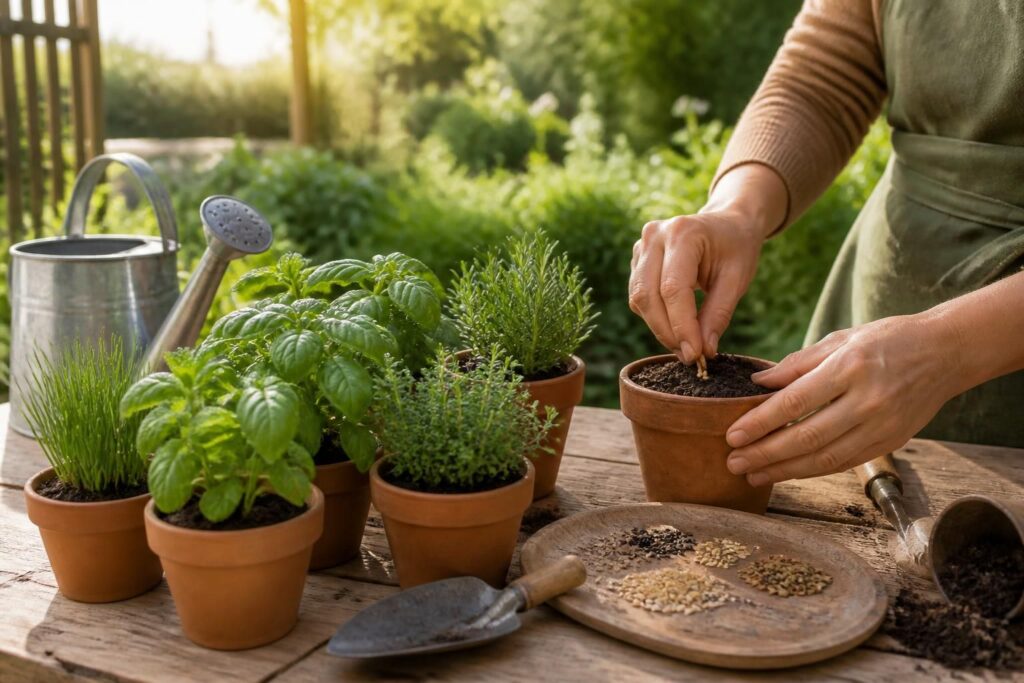 découvrez le calendrier idéal pour semer vos herbes aromatiques tout au long de l'année et réussir votre jardin aromatique facilement.