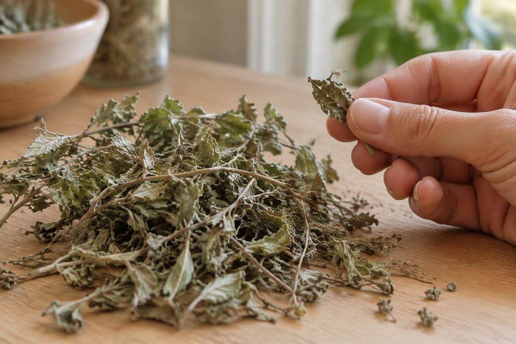 Reconnaître une plante bien séchée