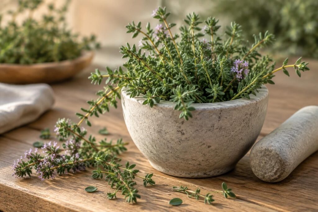 découvrez le thym, une plante médicinale facile à cultiver et à utiliser, appréciée depuis longtemps pour ses multiples bienfaits au quotidien.